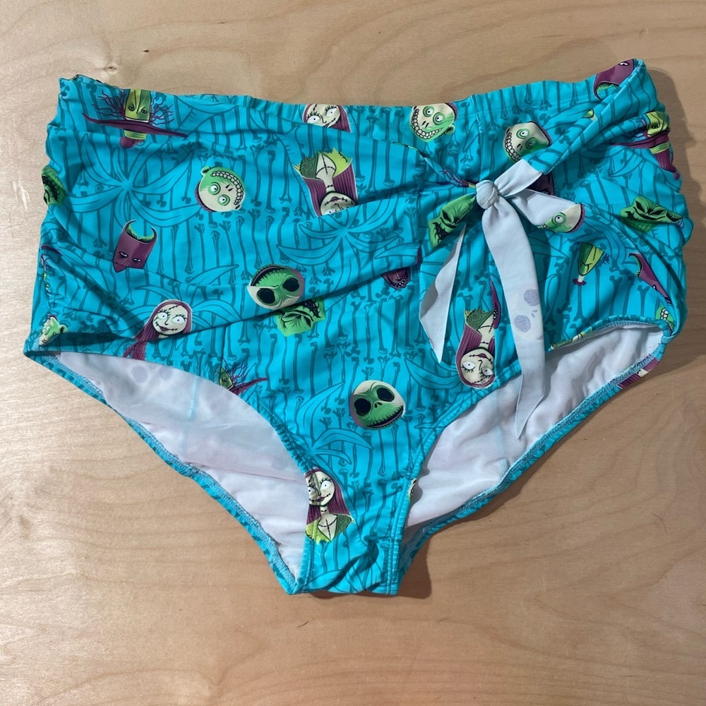 Disney Turquoise Bikini Bottoms with Character Design Size 2 (Q)